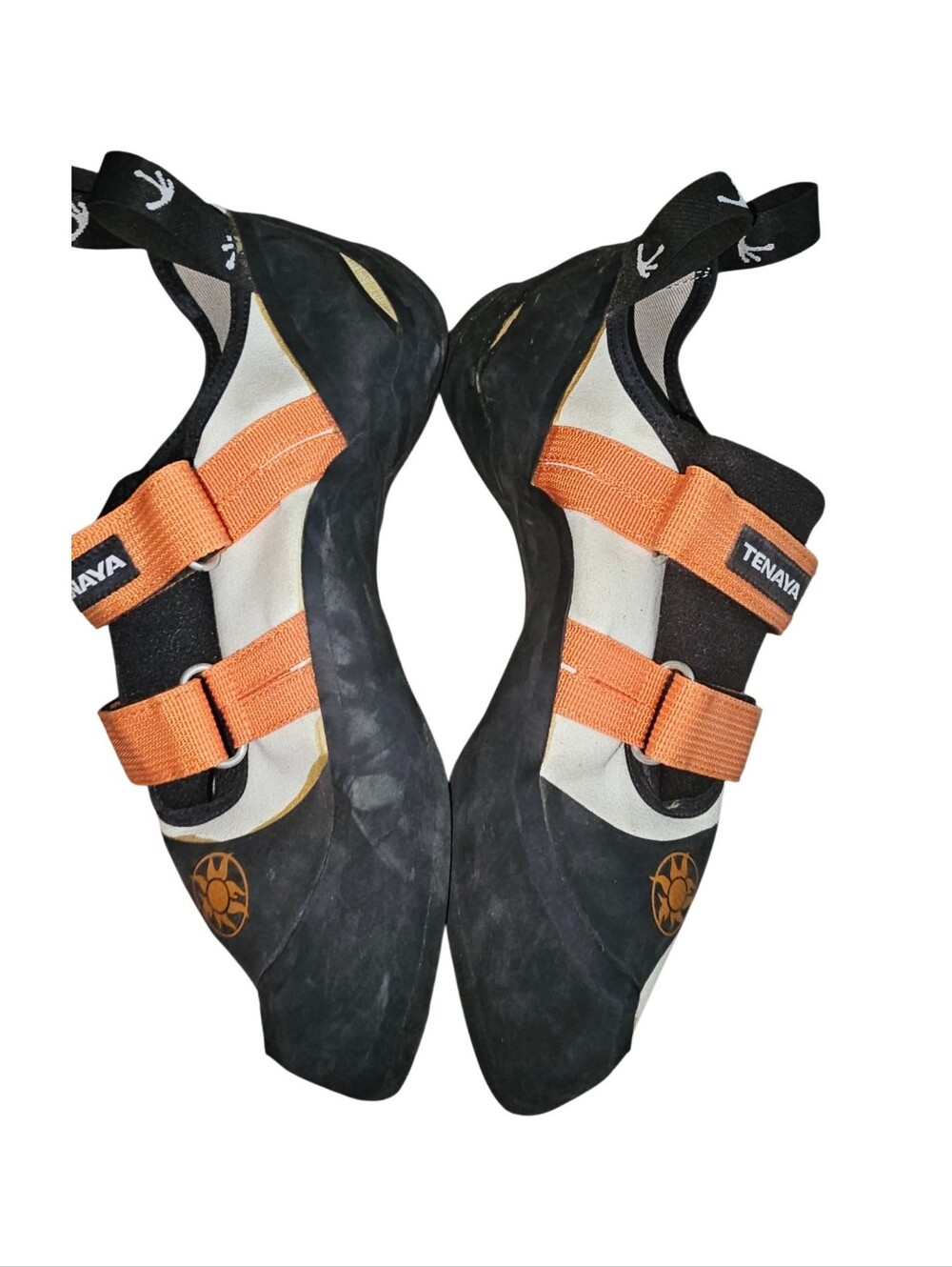 Tenaya Rock Climbing Shoes in Black, White & Orange - Picture 2 of 5